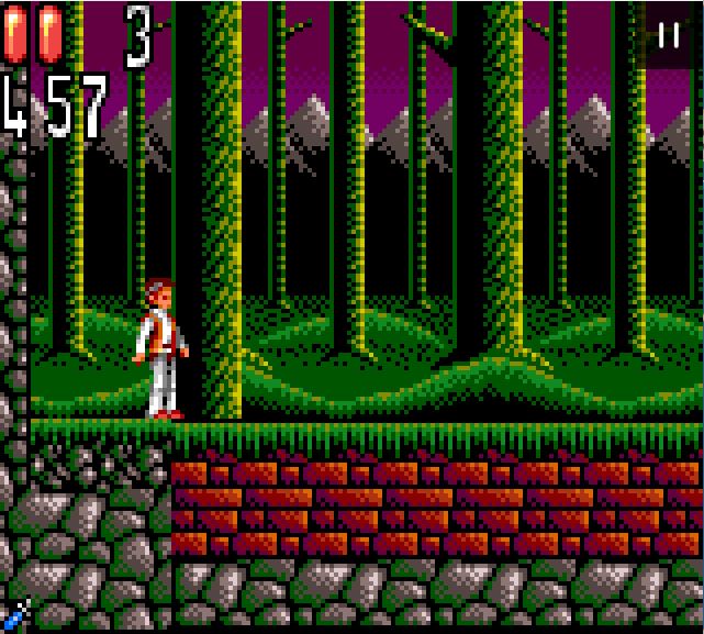Bram Stoker Dracula - Game Gear game screenshot (1993) by Sony Imagesoft